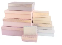 Коробка Нежный цвет, Металлик, 27,5*19,5*7 см Микс - фото