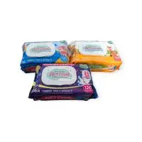 Салфетки влажные детские с алоэ вера (клапан), Индейцы, пираты, космос,120шт Белый - фото