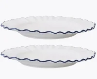 Набор обеденных тарелок Santorini, Ø26 см, 2 шт, арт. LJ0000195 Белый - фото