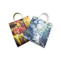 Пакет п/п (S) с пластмассовыми ручками "НОВЫЙ ГОД" Разноцветный - фото