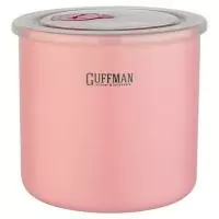 Керамическая банка с крышкой Guffman большая, розового цвета Розовый - фото