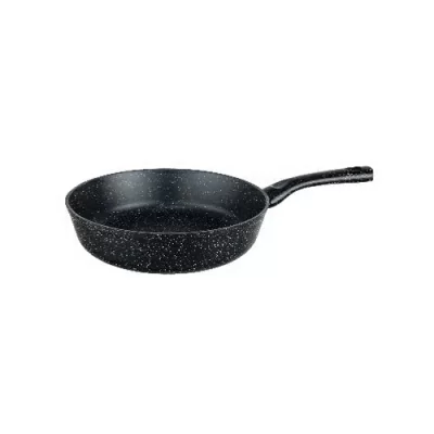 Сковорода антипригарная литая 26 см с индукционным дном (цвет: чёрный) Черный - фото