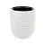 Кашпо ЛАЙН  D350мм H 390мм 32л со вставкой 9л  Белый М 3411 (1) Белый - фото