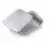 Крышка R28L прямоугольная 140*115мм к алюминиевой форме SC5007 (450мл), 100 шт Серебро - фото