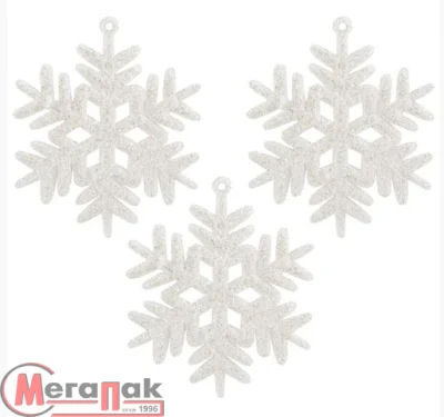 Украшение декоративное "Снежинки" (3шт) арт. 007597  - фото