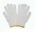 Перчатки х/б белые Р СТАНДАРТ 1/10 (20) (арт120, арт24000)  - фото