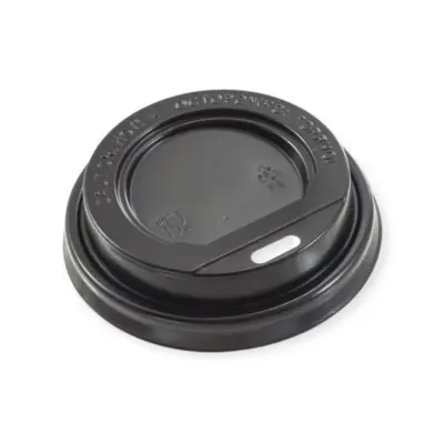 Крышка для стакана бум. 180-185мл. черная D73 25шт, арт. HF002 Черный - фото