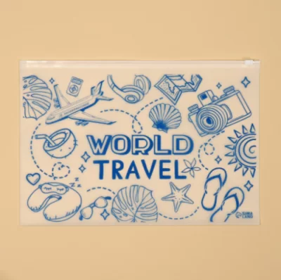 Пакет для путешествий «World travel», 14 мкм, 36 х 24 см 7876484 (1400) Время путешествий  - фото