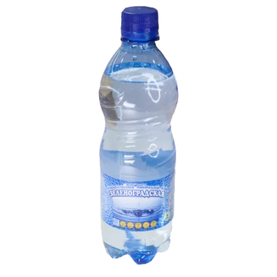 Вода питьевая "Зеленоградская" газированная, 0,5л  - фото