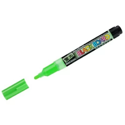 Маркер меловой MunHwa "Black Board Marker" зеленый, 3мм, водная основа ВМ-04 Зеленый - фото