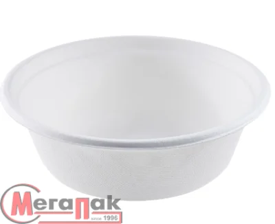 Миска эко 500 мл белая 1/50, арт. KS-BL500 Белый - фото