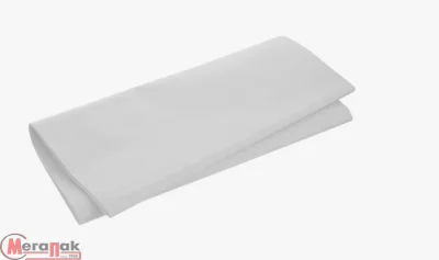 Скатерть неткан., 120*160, белая, прозрачн пленка, 1шт/уп, 50уп/кор, 12012 Белый - фото