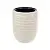 Кашпо ЛАЙН  D350мм H 390мм 32л со вставкой 9л  Кремовый М 3411 (1) Кремовый - фото