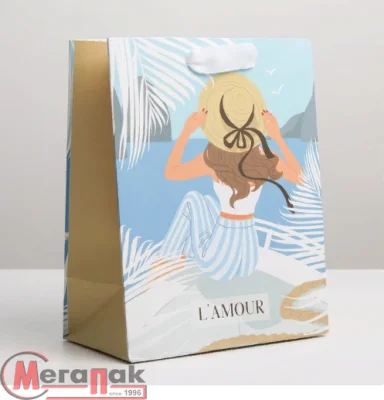 Пакет ламинированный вертикальный «Любовь», MS 18 × 23 × 10 см     7164761 Дарите счастье (350)  - фото