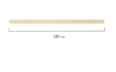 Размешиватель деревянный 180мм 1/500 (15) Бежевый - фото