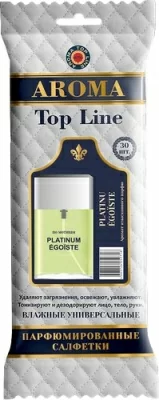 Салфетки влажные универсальные парфюмированные № 5 Chanel egoiste platinum, 30 шт  - фото