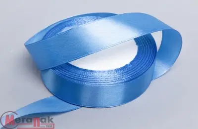 Лента атласная 20мм*25ярд JD синий Синий - фото