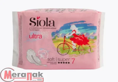 Прокладки гигиенические Super Soft 7шт NEW SIOLA Ultra, 38-27/4 Белый - фото