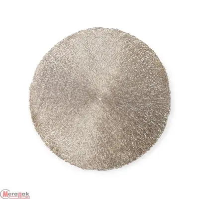 Салфетка сервировочная на стол Доляна «Соломка», d=38 см, 1 шт, цвет золото, 5130324 Золотой - фото