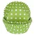 Набор бумажных форм для конфет Д40 Н22,5 (Н20) зелен  в горошек BC1555GD 1/100 Зеленый - фото