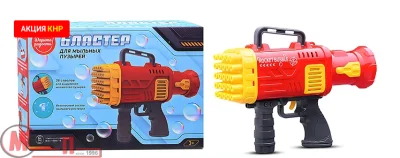 Бластер для мыльных пузырей, в коробке на 25 пузырей, UT0158 Микс - фото