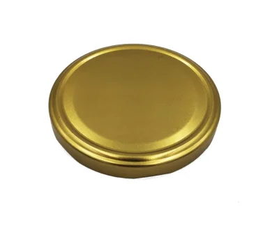 Комплект: Стеклобанка 100 мл (6-ти гр) д.58 + крышка д58 золото Прозрачный - фото