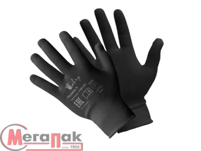 ПАРА Перчатки нейлоновые черные "Для сборочных работ" 10(XL) KNEL0102 Черный - фото