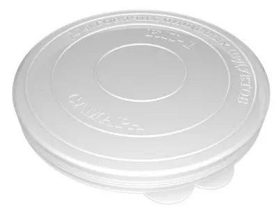 Крышка полиэтиленовая для горячего (КП-1) Белый - фото