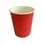 Стакан бумажный д/гор двуслойный 250 мл Waffle Red 25шт, арт. ЕМ80-280 Красный - фото