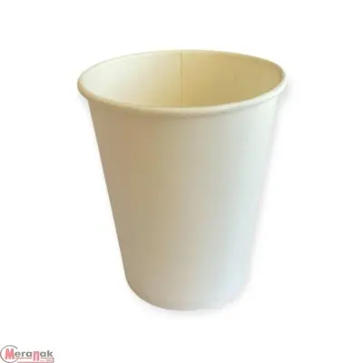 Стакан бумажный для горячего двухслойный 250 мл Белый 20шт Белый - фото