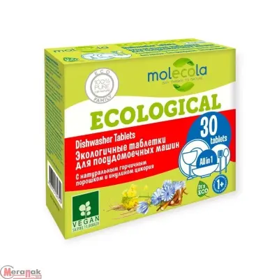 Экологичные таблетки  для посудомоечных машин, 30 табл, 9349  - фото