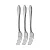 Набор вилок столовых Facile, 3 шт, арт. AT-K359 Серебро - фото