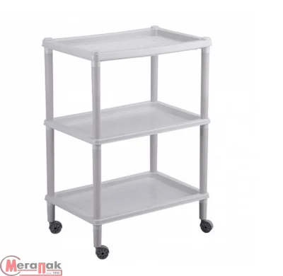 Этажерка "ФЛАВИЯ" 3 полки 420Х290Х610 ММ (Светло-серый), арт. 431241030 Этажерка "ФЛАВИЯ" 3 полки 420Х290Х610 ММ (Светло-серый), арт. 431241030 Серый - фото