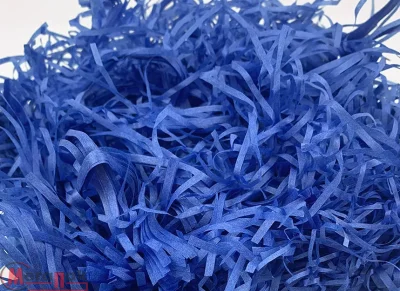 Наполнитель для коробок бумажный №18 Синий, 100гр в упаковке, арт. Н0758-18 Синий - фото