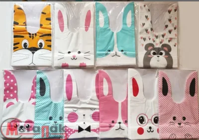 1/10 Пакет забавные зверюшки микс 16*27cm  уп 1/10 Пакет забавные зверюшки микс 16*27cm  уп Голубой - фото