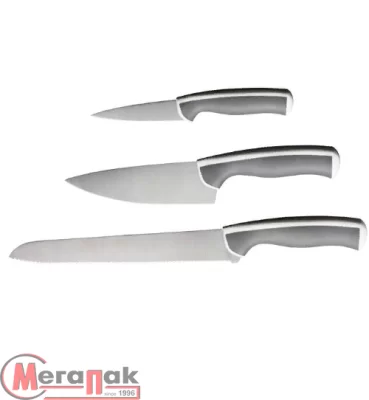 Набор ножей 3 шт, серый, АНДЛИГ ANDLIG (20) Серебро - фото