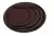 Поднос круглый нескользящий, полиэтилен d35,5см, коричневый 1400PTBR Коричневый - фото