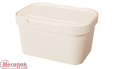 ЯЩИК С КРЫШКОЙ УНИВЕРСАЛЬНЫЙ "LUXE", 189х132х110 мм, 1,9л, Бежевый, арт 433233407 Бежевый - фото