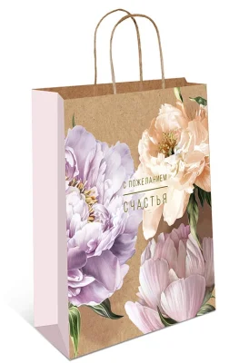 Пакет бум. крафт ассорти  180*223*100, 0397.586/590  - фото