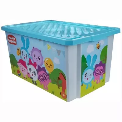 Детский ящик для хранения игрушек "Х-BOX" "Малышарики" 17 л  - фото