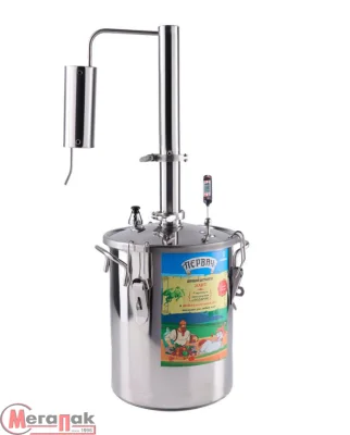 Самогонный аппарат (дистиллятор) "Первач" Элит-Аромат 14Т, 14л Серебро - фото