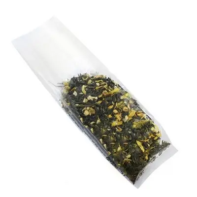 Пакет без печати (16+2*4)*42/60 мкм, прозрачный с центральным швом (1/50) Прозрачный - фото