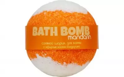 Бомбочка для ванн SAVONRY MANDARIN (эфирное масло мандарина) Оранжевый - фото
