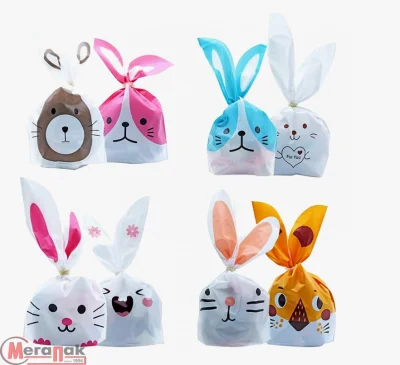 Пакет забавные зверюшки 16*27cm микс 1 штука Микс - фото