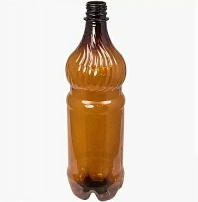 Бутылка ПЭТ 1 литр d28мм коричневая, 60 шт Коричневый - фото