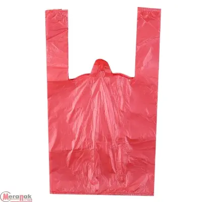 Майка-пакет 28*7*48 11мк 1/100 красная RI-026 Красный - фото