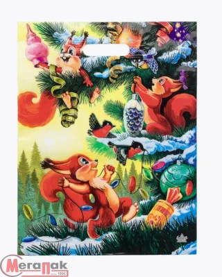 ТЦ50штСумка-пакет 40*31 прор.ручкой лам НГ  - фото