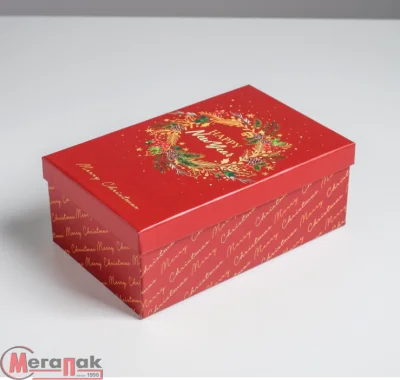 Коробка "С Новым годом" 24*15,5*9,5 см, 5040789/4 Разноцветный - фото