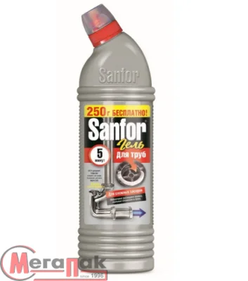 Средство для очистки канализационных труб "Sanfor® для труб", 750 г  - фото