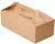 Коробка картонная 289*143*98 ECO BOX WITH HANDLE, 25 шт Коричневый - фото